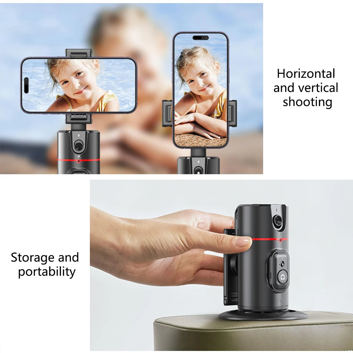 360° Auto-Tracking Phone Holder – Your Perfect Vlog & Live Streaming Companion