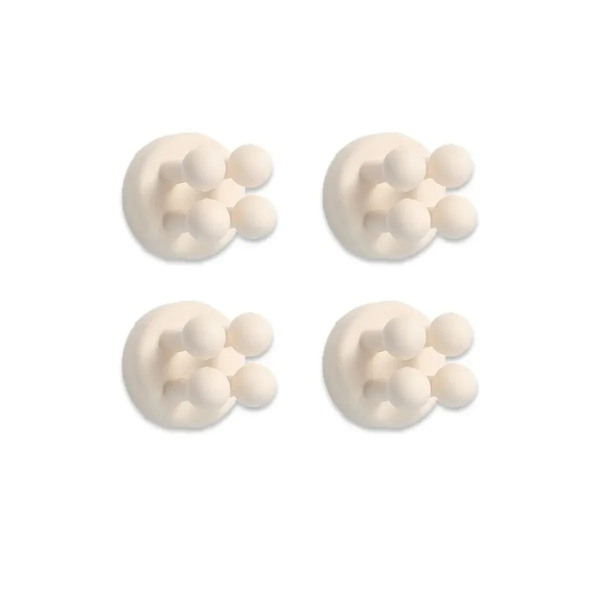 4-Pack Silicone Shaver & Toothbrush Holders – Space-Saving, Waterproof & Versatile!