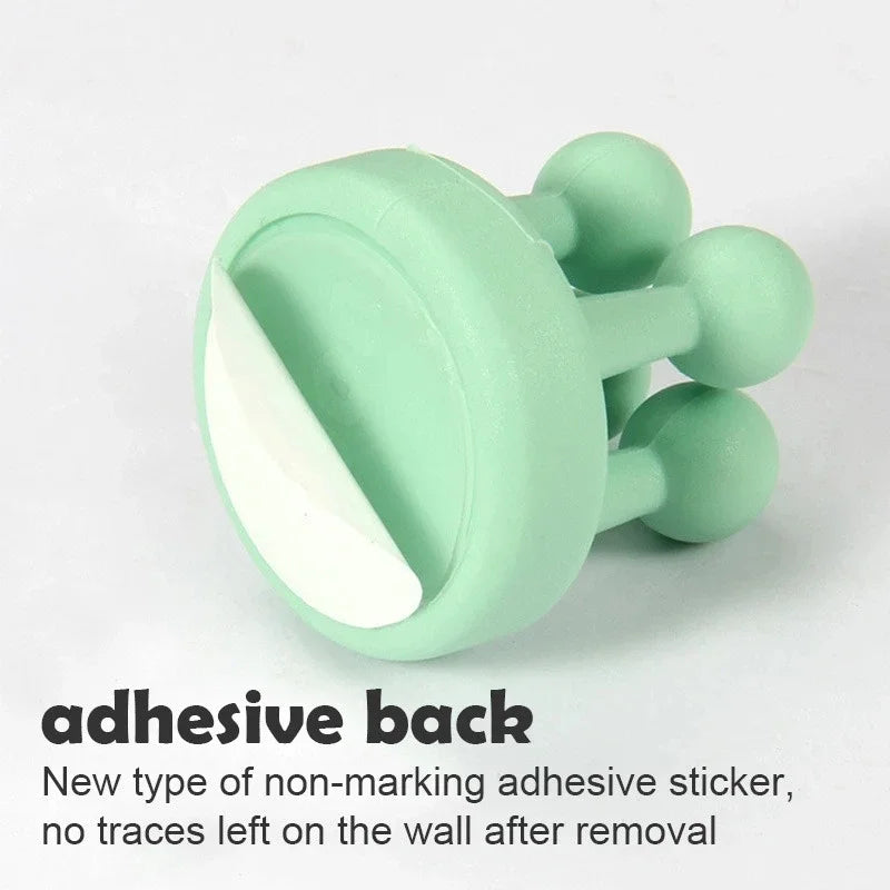 4-Pack Silicone Shaver & Toothbrush Holders – Space-Saving, Waterproof & Versatile!