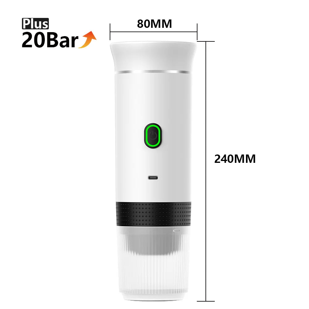 Wireless Electric Portable Espresso Coffee Machine 3 in 1 – Brew Barista-Quality Coffee Anywhere!