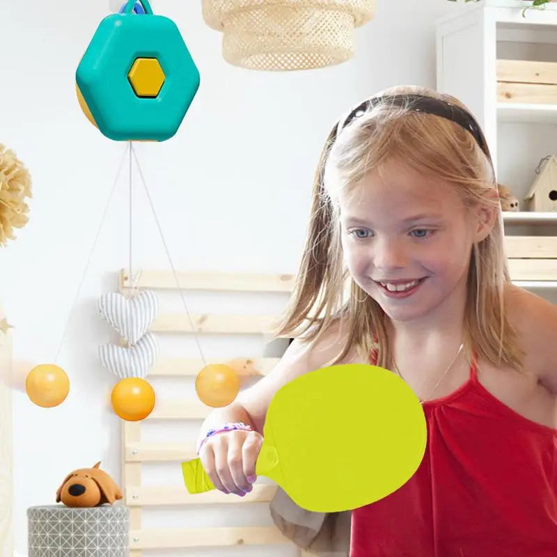Height-Adjustable Table Tennis Trainer – Perfect for Kids’ Indoor Practice!