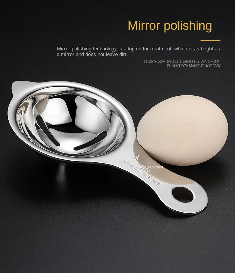 Stainless Steel Egg Yolk Separator – The Perfect Tool for Effortless Egg Separation!