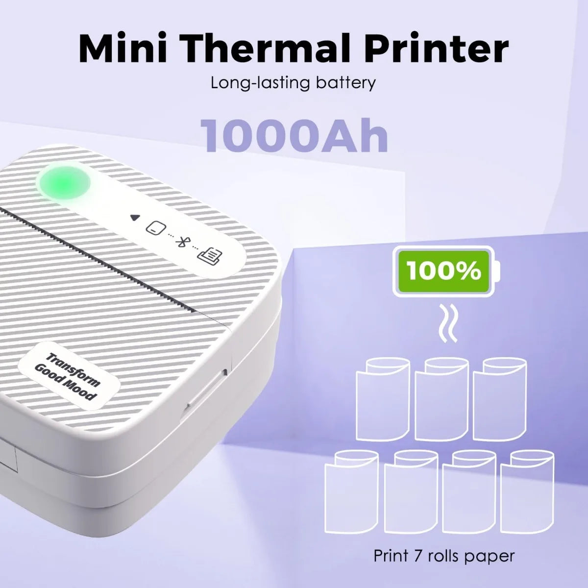 Colorful Adhesive Thermal Paper Rolls – Add Fun and Functionality to Your Mini Printer