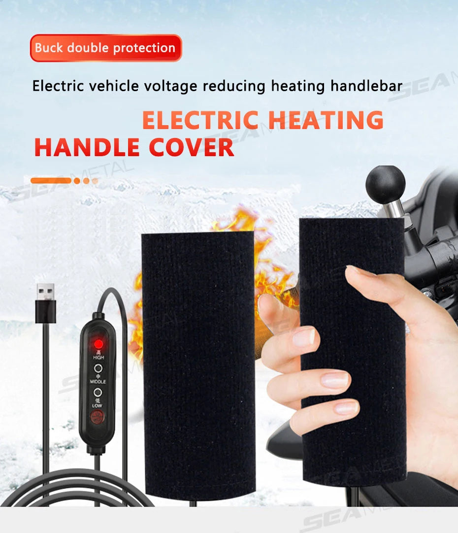 USB Motorcycle Handlebar Heater – Stay Warm and Comfortable on Winter Rides!