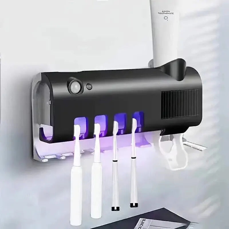 Solar-Powered UV Toothbrush Holder & Sterilizer – Keep Your Toothbrush Clean and Germ-Free!