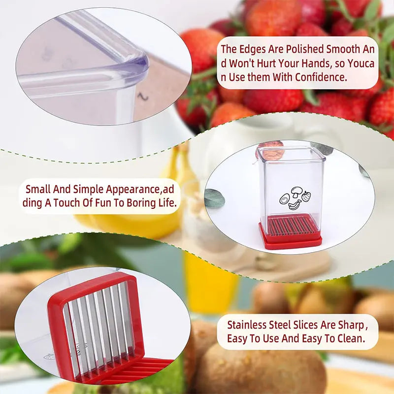 Multi-Fruit Speed Slicer with Safety Push Plate – Kitchen Essential for Perfect, Uniform Cuts