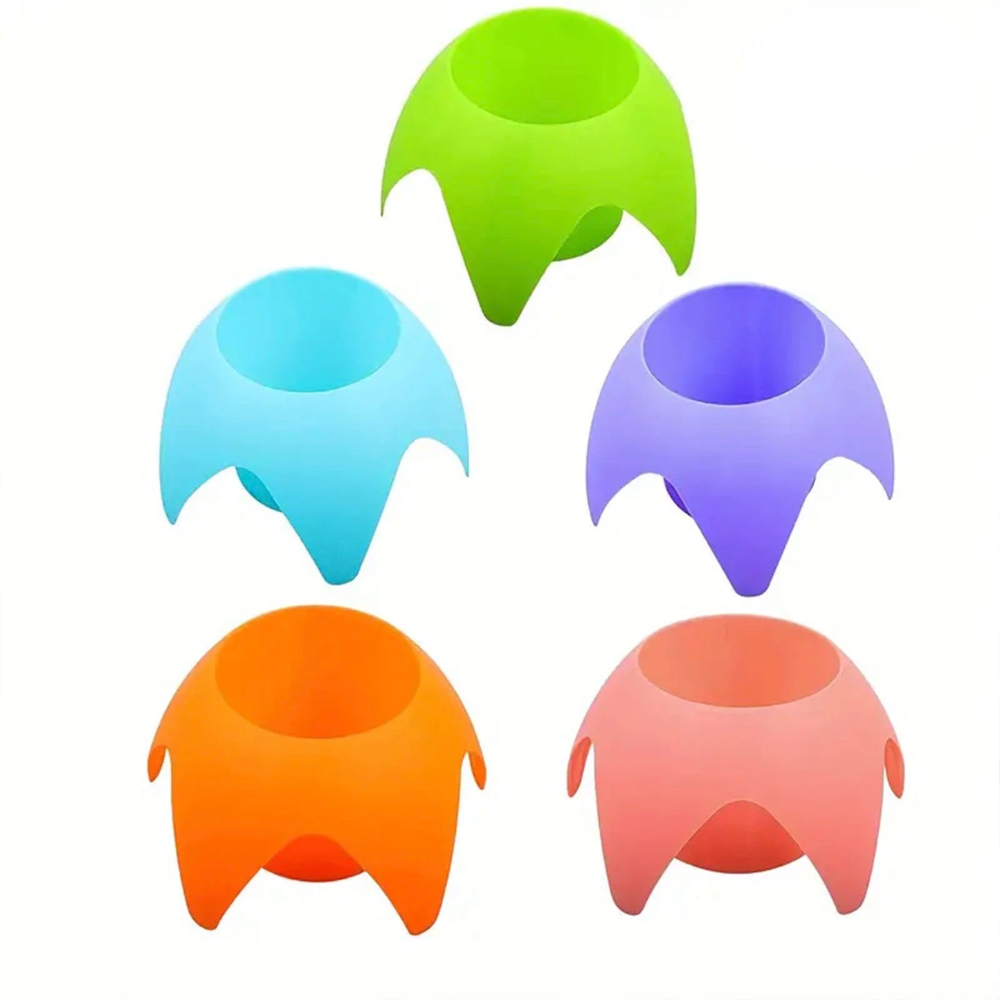 5-Pack Beach Cup Holders – Sand-Stable Drink Stands for Beer, Cocktails & Smoothies (Multicolour)