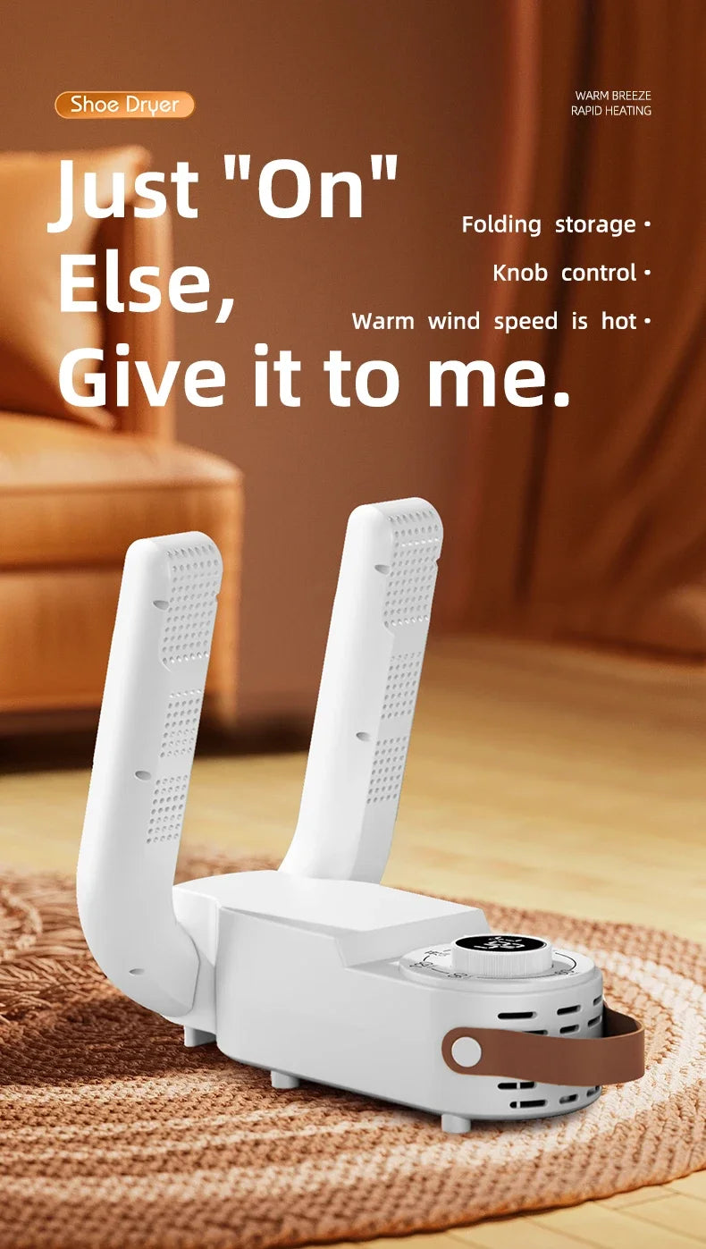 Intelligent Timer Shoe Dryer 2025– Quick Drying, Deodorizing, and Sterilizing for Fresh, Warm Shoes!