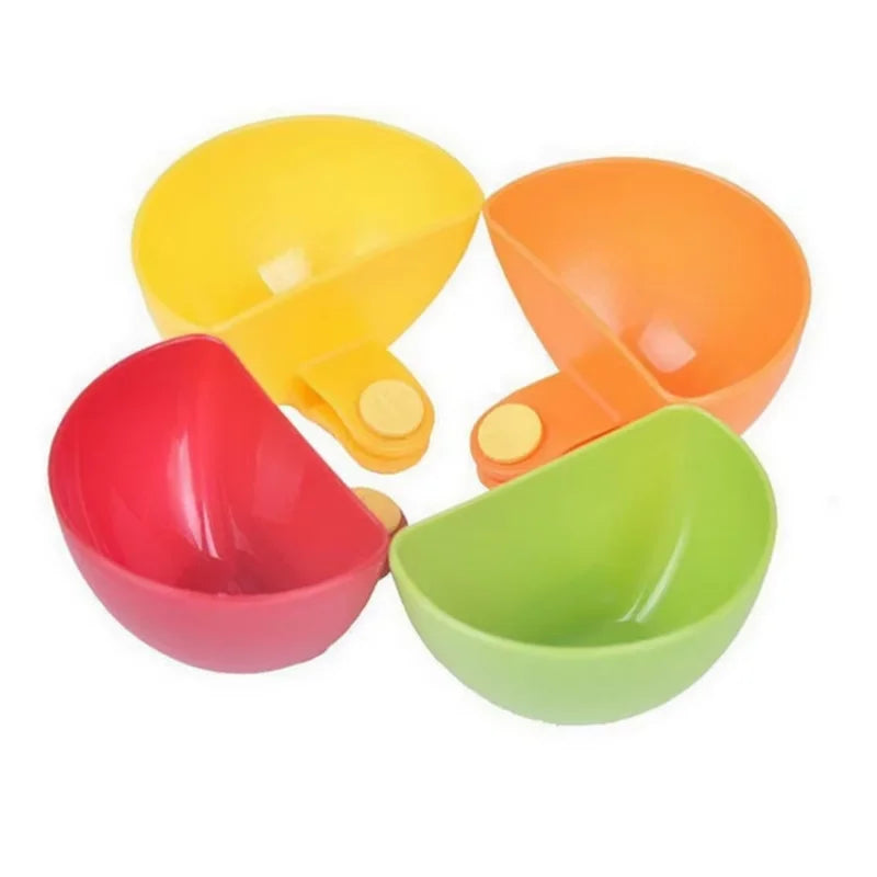 4-Piece Clip-On Condiment Bowls Set – Space-Saving Sauce Dishes for Neat & Tidy Kitchen Organisation