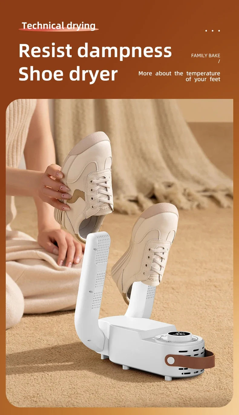Intelligent Timer Shoe Dryer 2025– Quick Drying, Deodorizing, and Sterilizing for Fresh, Warm Shoes!