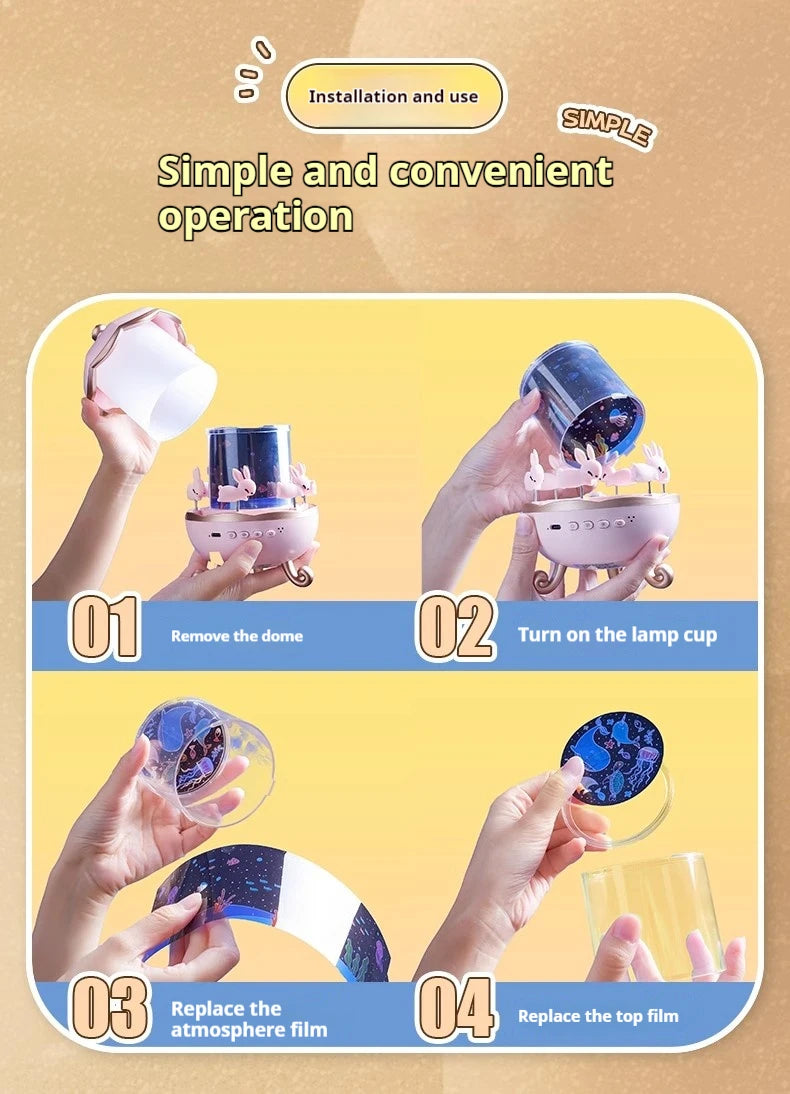Night Light Projector for Kids – Create a Magical Space-Themed Atmosphere!