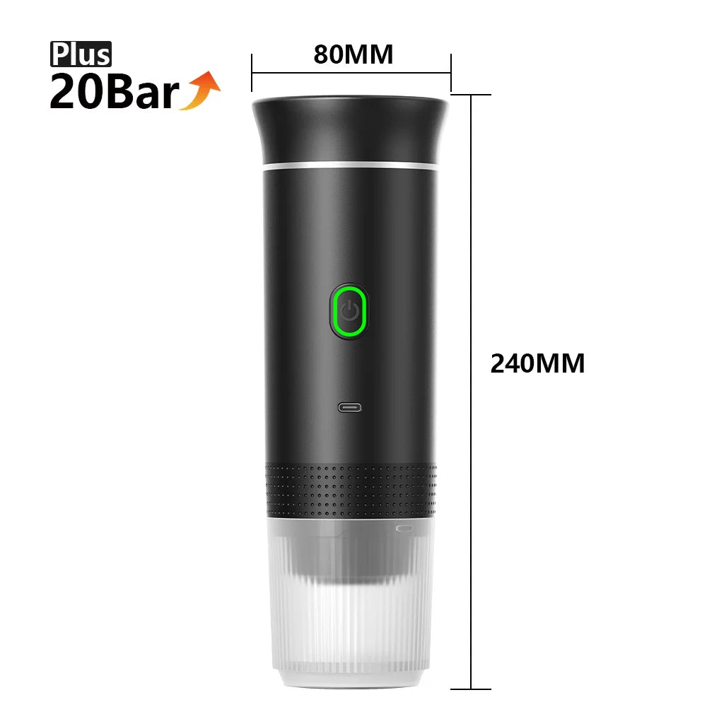 Wireless Electric Portable Espresso Coffee Machine 3 in 1 – Brew Barista-Quality Coffee Anywhere!