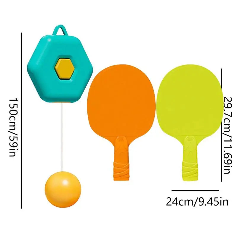 Height-Adjustable Table Tennis Trainer – Perfect for Kids’ Indoor Practice!