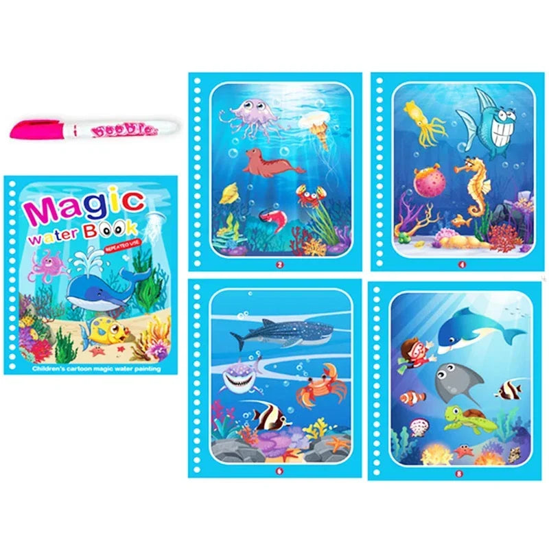 Magical Water Drawing Book – Mess-Free, Reusable Fun for Little Artists