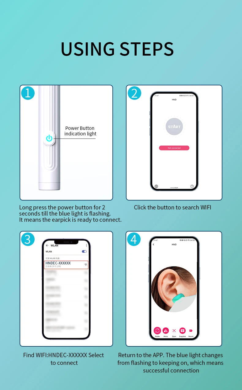 Smart Visual Ear Cleaner with Camera – Safe, Clear, and Precise Ear Care!
