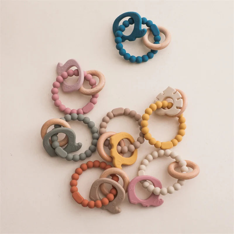 Baby Teething Mittens – BPA-Free Silicone Teether Gloves (Bear Design)
