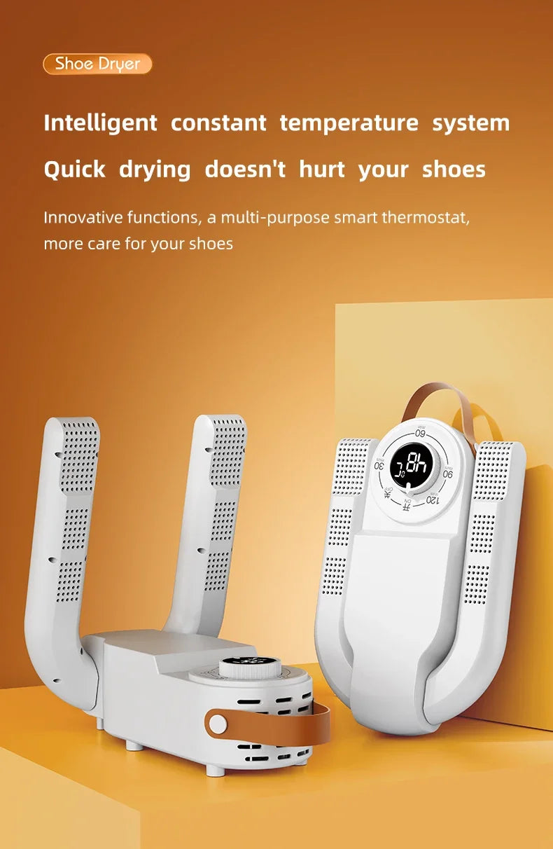 Intelligent Timer Shoe Dryer 2025– Quick Drying, Deodorizing, and Sterilizing for Fresh, Warm Shoes!