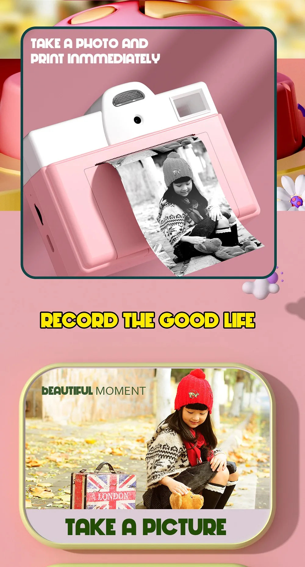Instant Print Camera for Kids – Capture and Print Memories in an Instant!