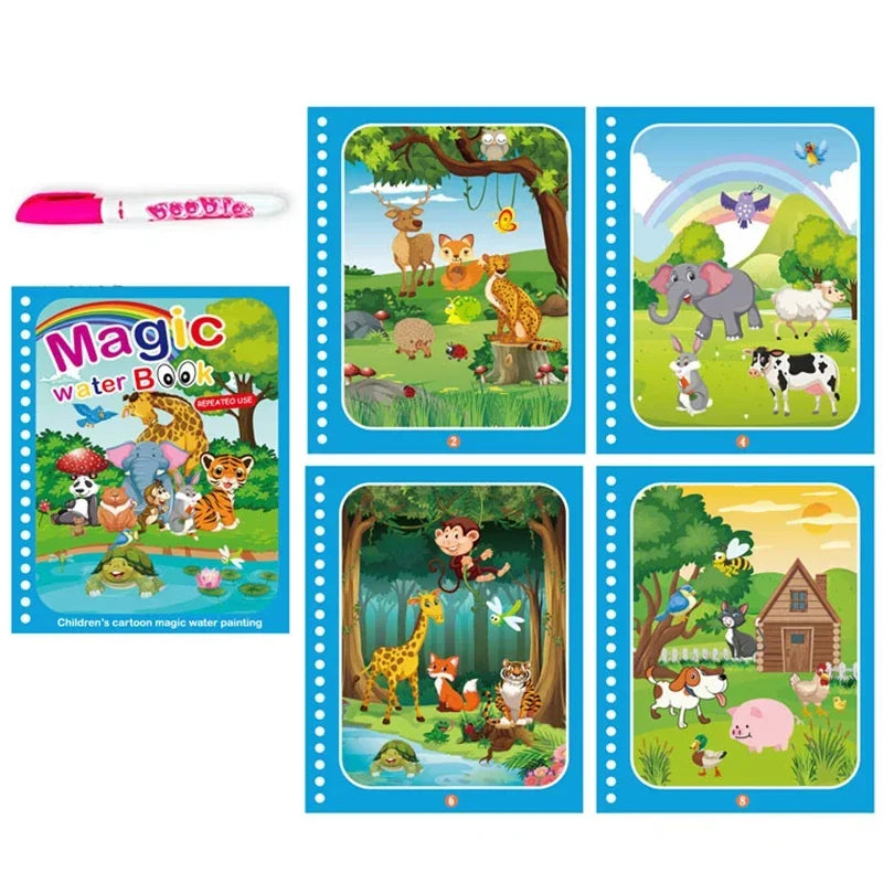 Magical Water Drawing Book – Mess-Free, Reusable Fun for Little Artists