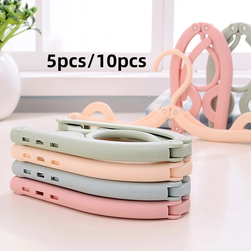 Foldable Travel Hangers (5/10-Pack) – Space-Saving Clothes Organiser for Hotels & Home