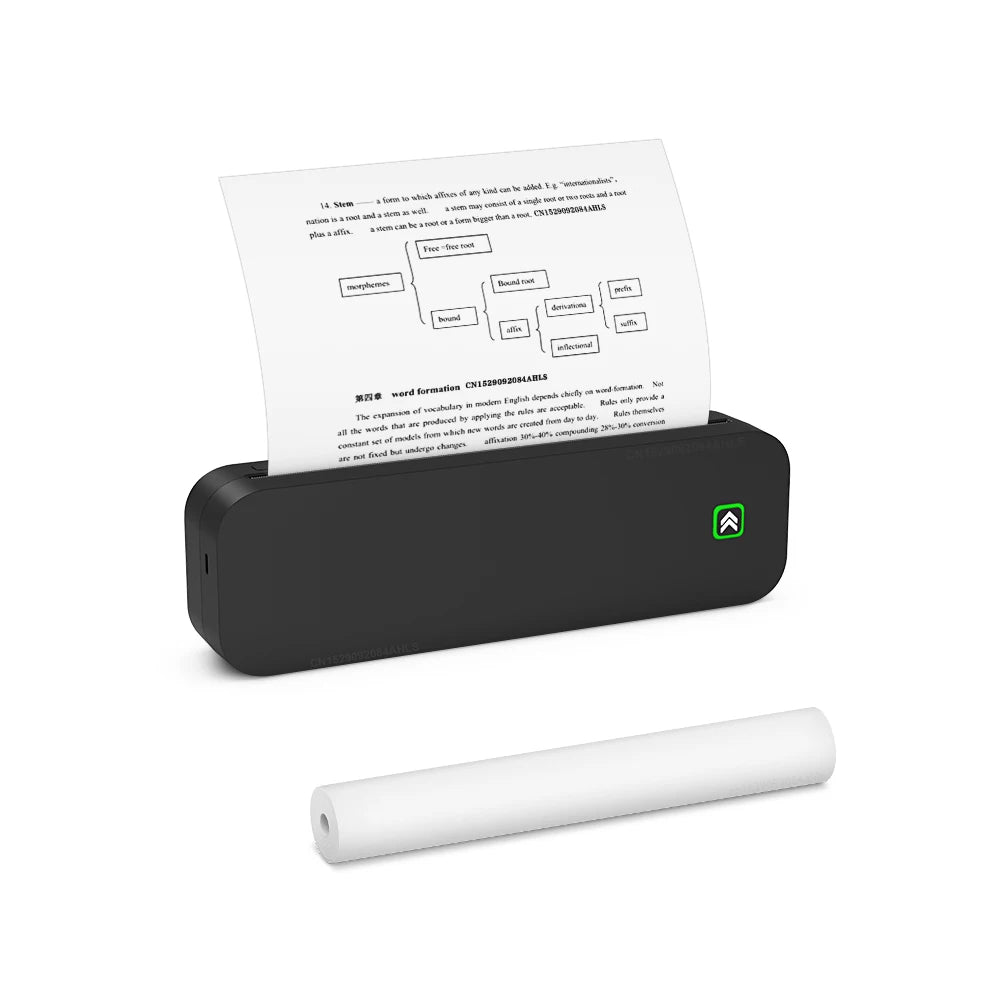 Portable Mini A4 Thermal Printer – Ink-Free Printing for On-the-Go Convenience!