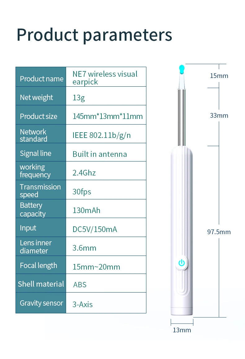 Smart Visual Ear Cleaner with Camera – Safe, Clear, and Precise Ear Care!