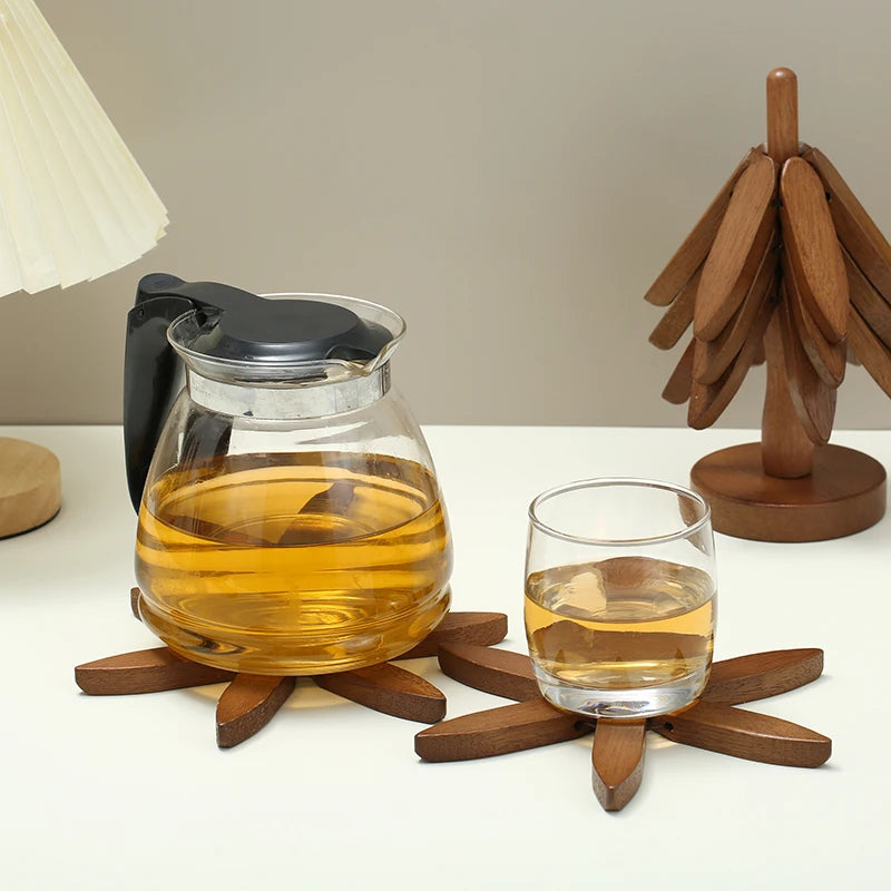 Tree Design Wooden Trivets – Style Meets Functionality