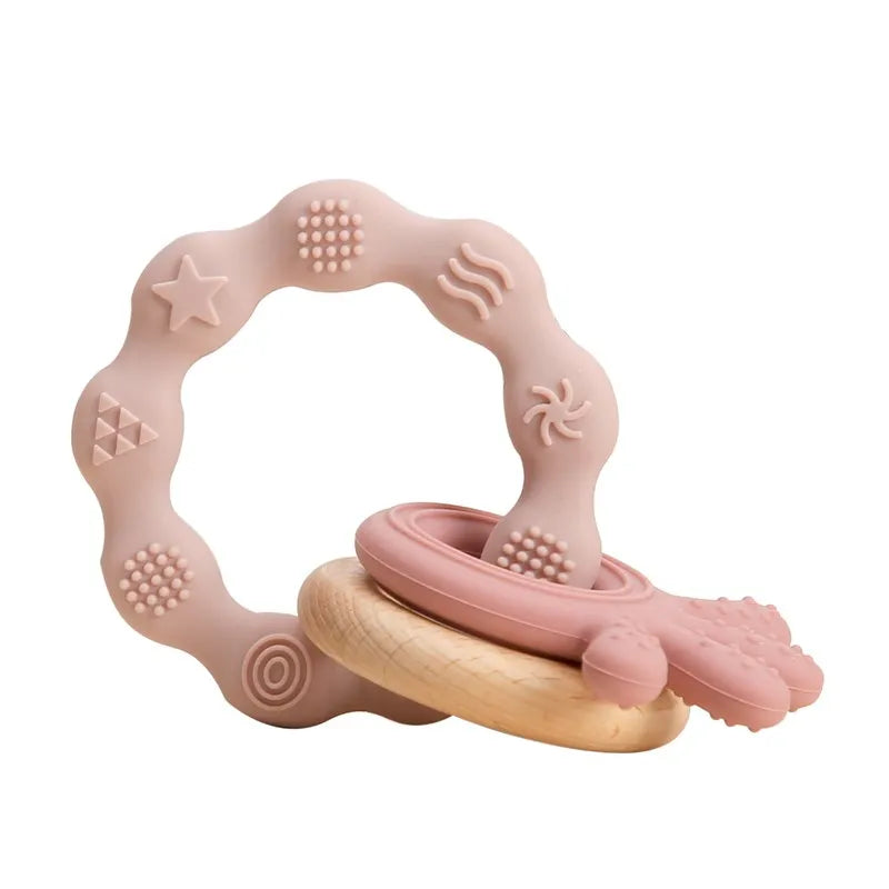 Baby Teething Mittens – BPA-Free Silicone Teether Gloves (Bear Design)