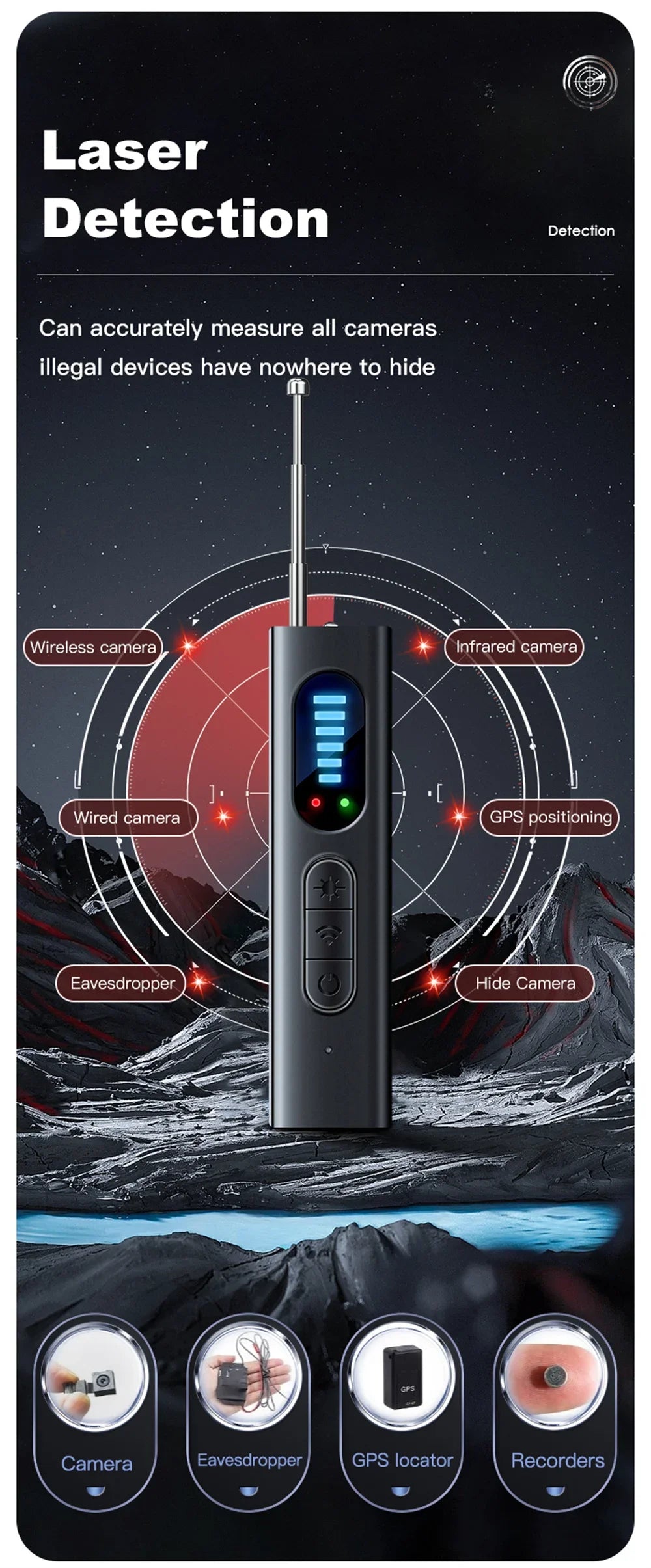 Hidden Camera Detector & Anti-Spy Scanner – Protect Your Privacy with Advanced Security Technology
