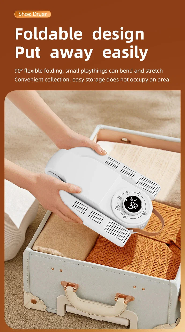 Intelligent Timer Shoe Dryer 2025– Quick Drying, Deodorizing, and Sterilizing for Fresh, Warm Shoes!