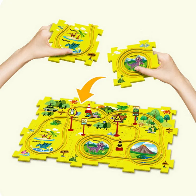 Children’s Puzzle Electric Railroad Speeder – Build, Play, and Explore!