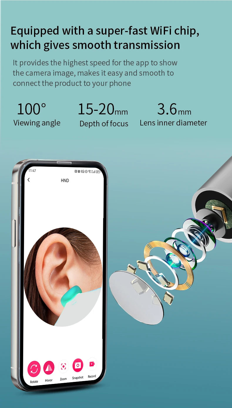 Smart Visual Ear Cleaner with Camera – Safe, Clear, and Precise Ear Care!