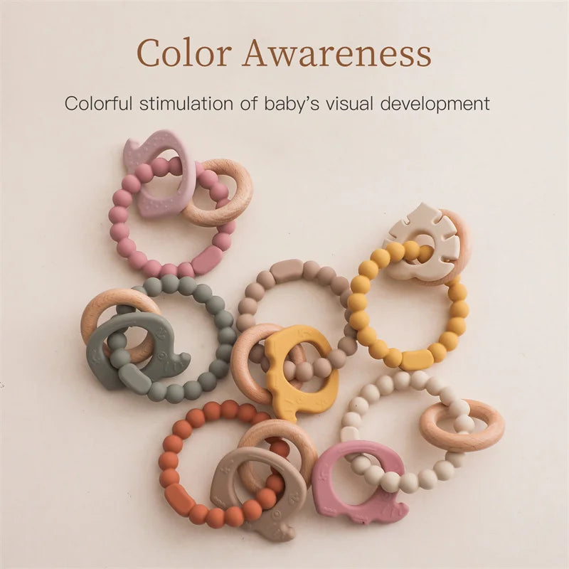 Baby Teething Mittens – BPA-Free Silicone Teether Gloves (Bear Design)