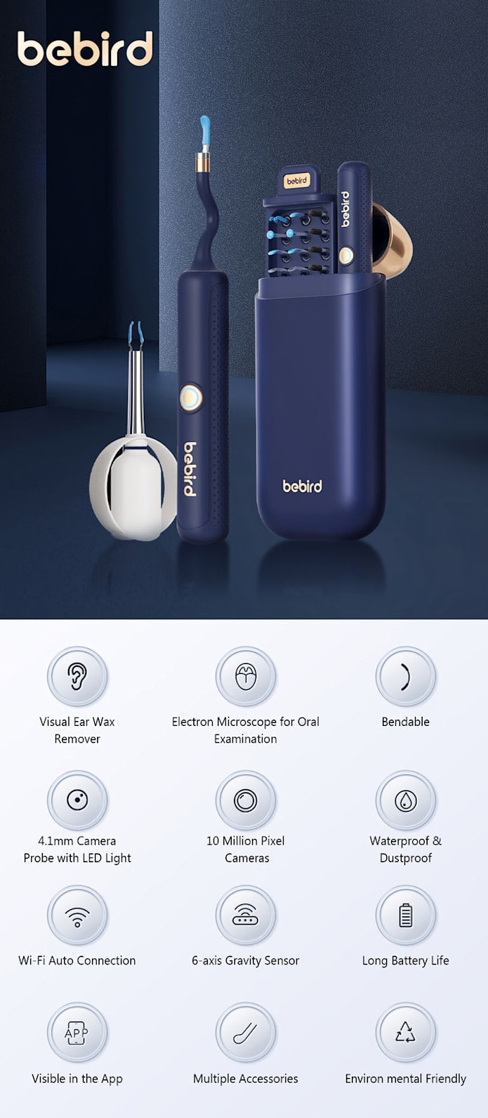 Bebird EarSight Plus I35R/R37R/D39R Visual Earpick Kit 2025 – The Ultimate All-in-One Ear Care Solution!